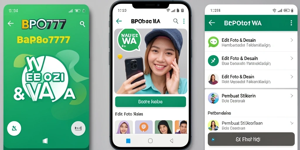 Antarmuka BPO777 yang intuitif dan mudah digunakan untuk membuat stiker.