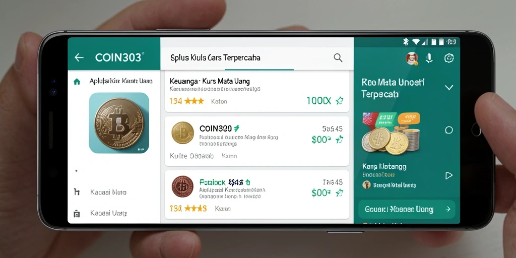 Antarmuka aplikasi COIN303 yang intuitif dan informatif.