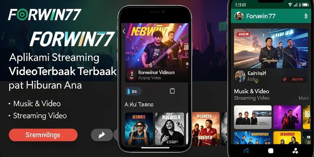 Tampilan antarmuka aplikasi FORWIN77 dengan fitur Streaming Video yang lengkap.