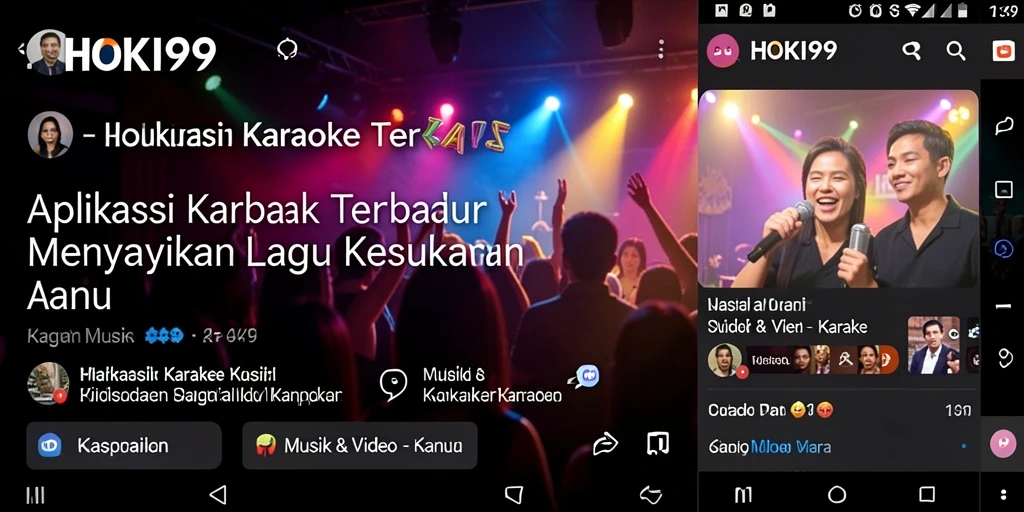 Antarmuka pengguna HOKI99 yang memukau untuk pengalaman Karaoke.