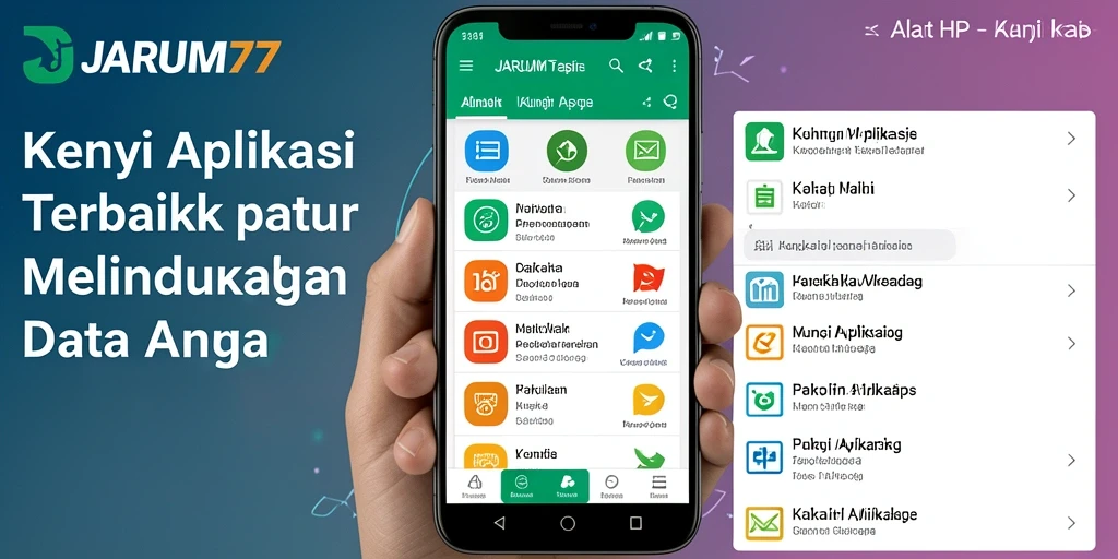 Tampilan antarmuka JARUM77 yang sederhana dan mudah digunakan.