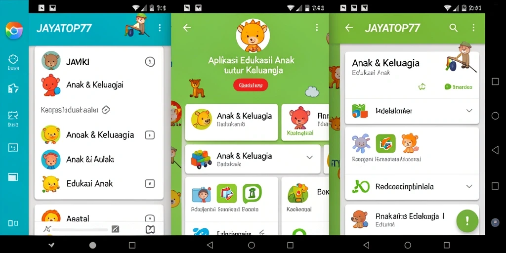 Antarmuka JAYATOP77 yang ramah untuk anak-anak dan edukatif.