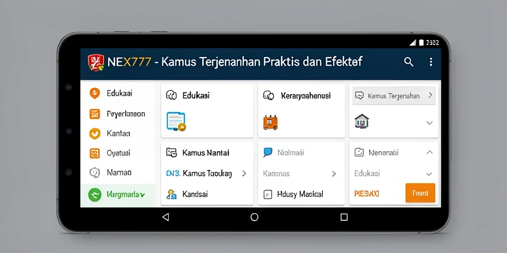 Tampilan antarmuka pengguna NEX777 yang intuitif dan user-friendly.