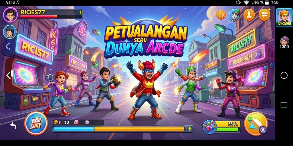 Tampilan antarmuka dan gameplay seru RICIS77 yang menarik.