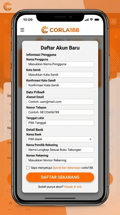 Cara Mudah Registrasi Akun corla188 untuk Pengguna Android